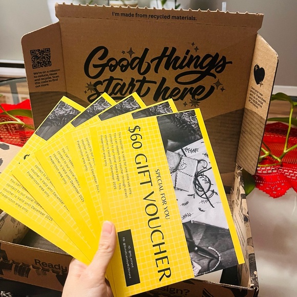 MJ SCRUVZ
$60 Canadian Dollar worth Gift Certificate - Picture 1 of 2